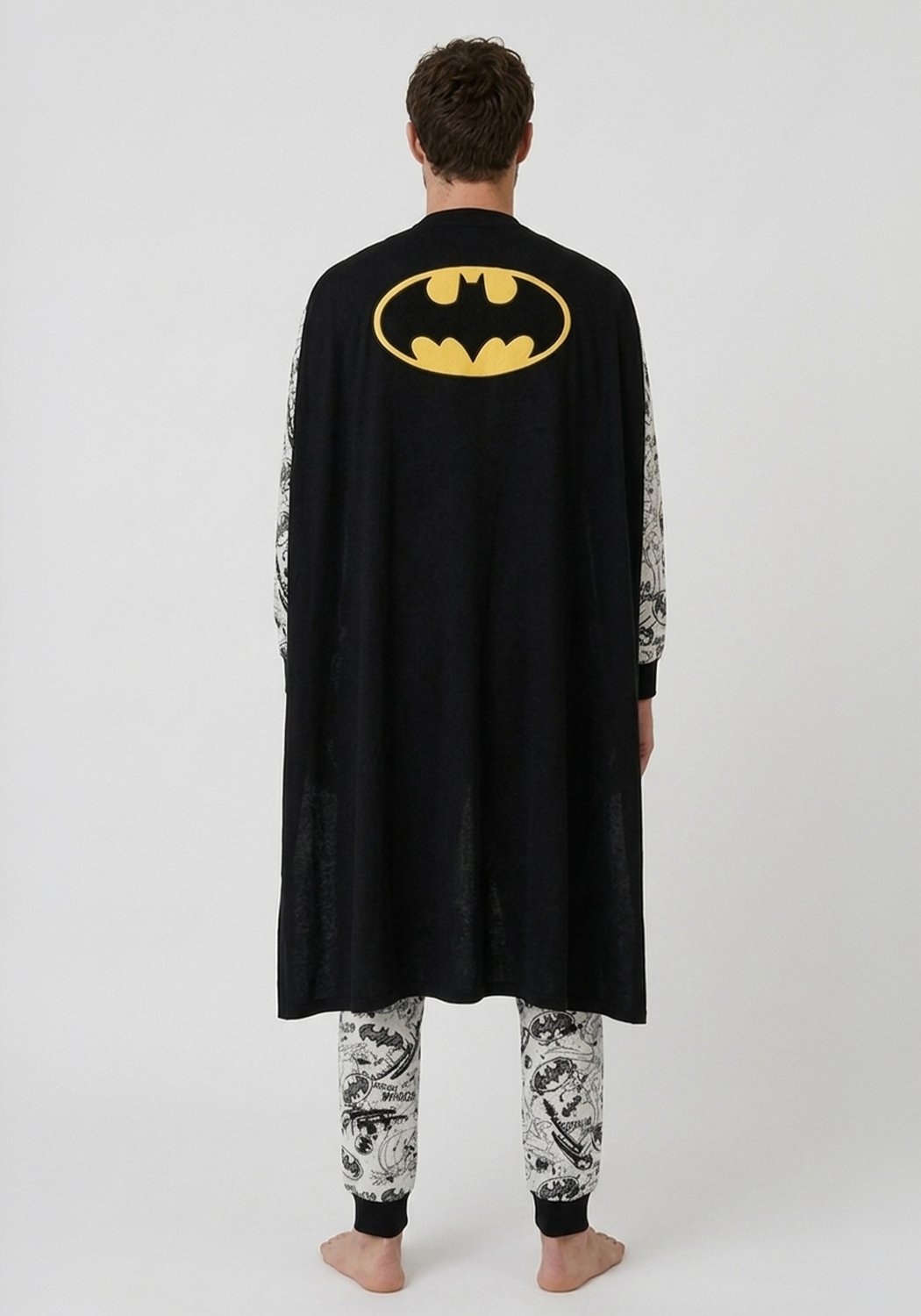 PIJAMA HOMBRE BATMAN CON CAPA - 5
