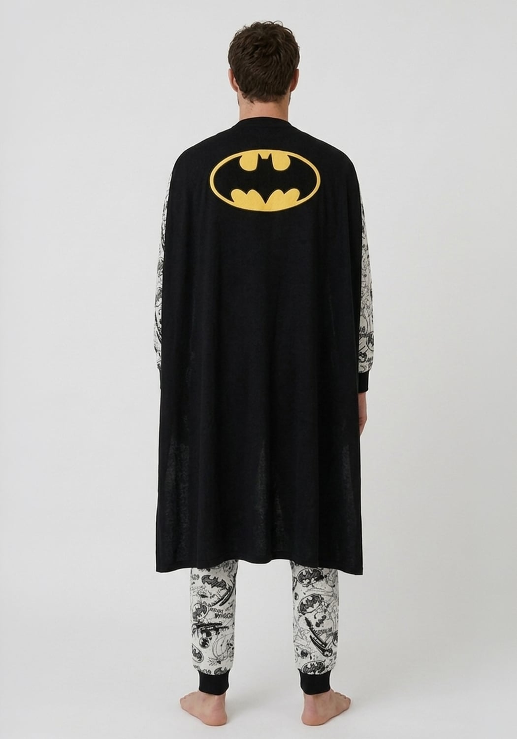 PIJAMA HOMBRE BATMAN CON CAPA - 5