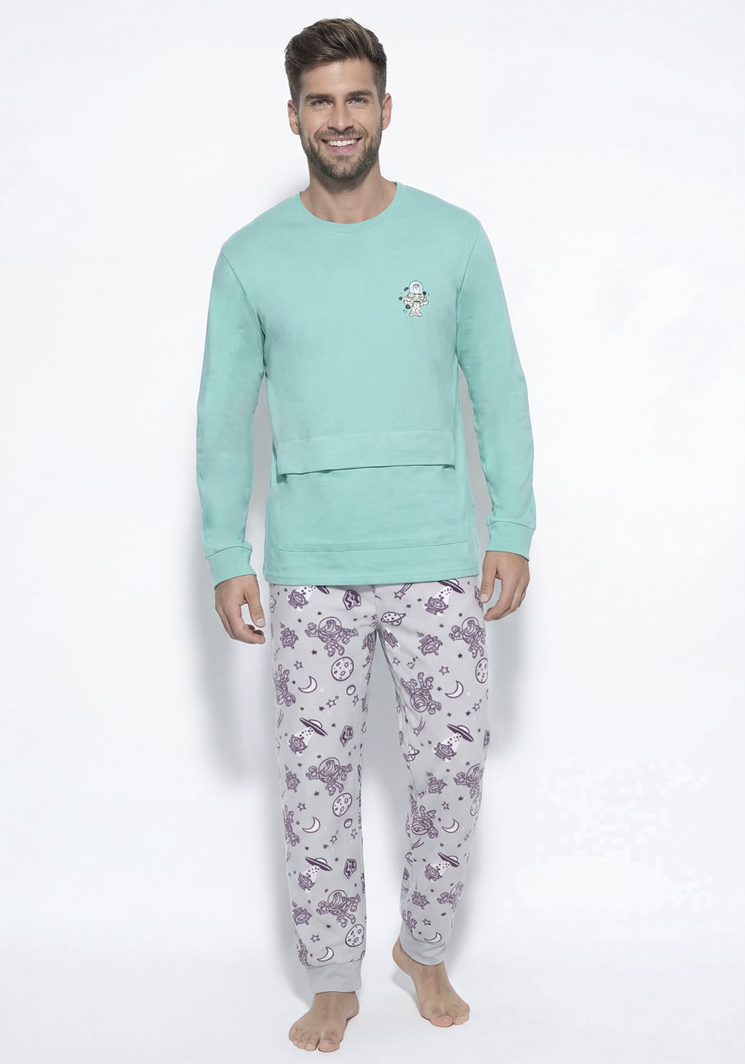 PIJAMA HOMBRE PANTALON POLAR - 1