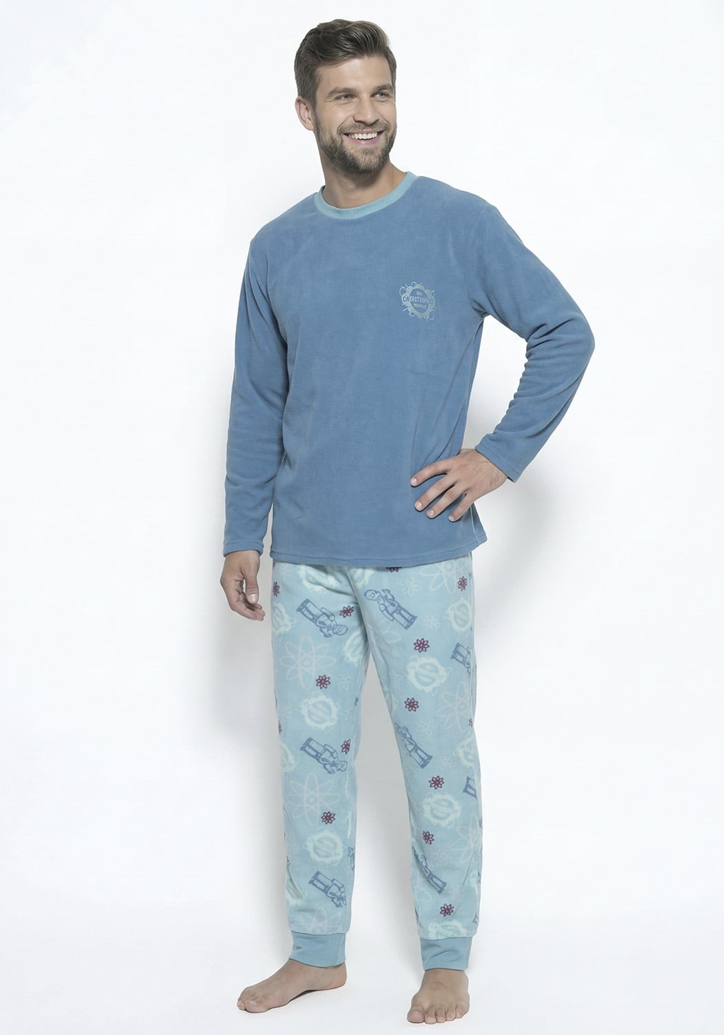 PIJAMA HOMBRE PANTALON POLAR - 1