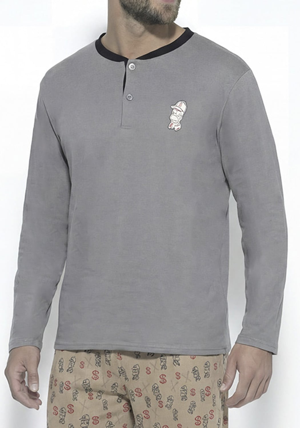 PIJAMA HOMBRE PANTALON ALGODON - 3