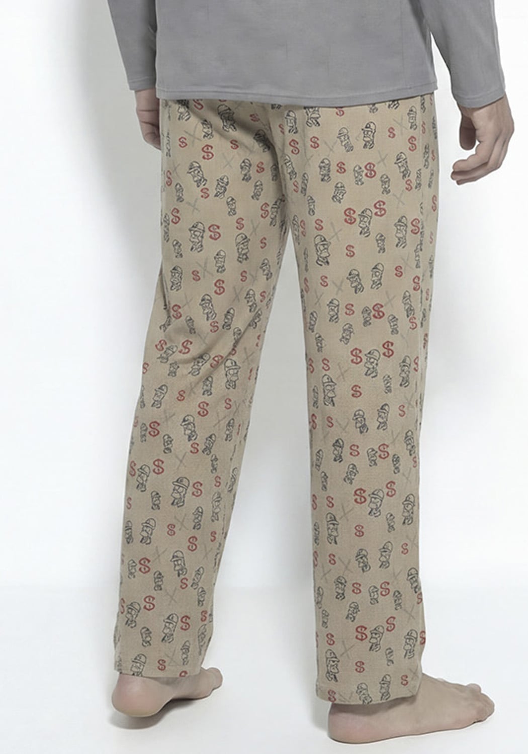 PIJAMA HOMBRE PANTALON ALGODON - 4