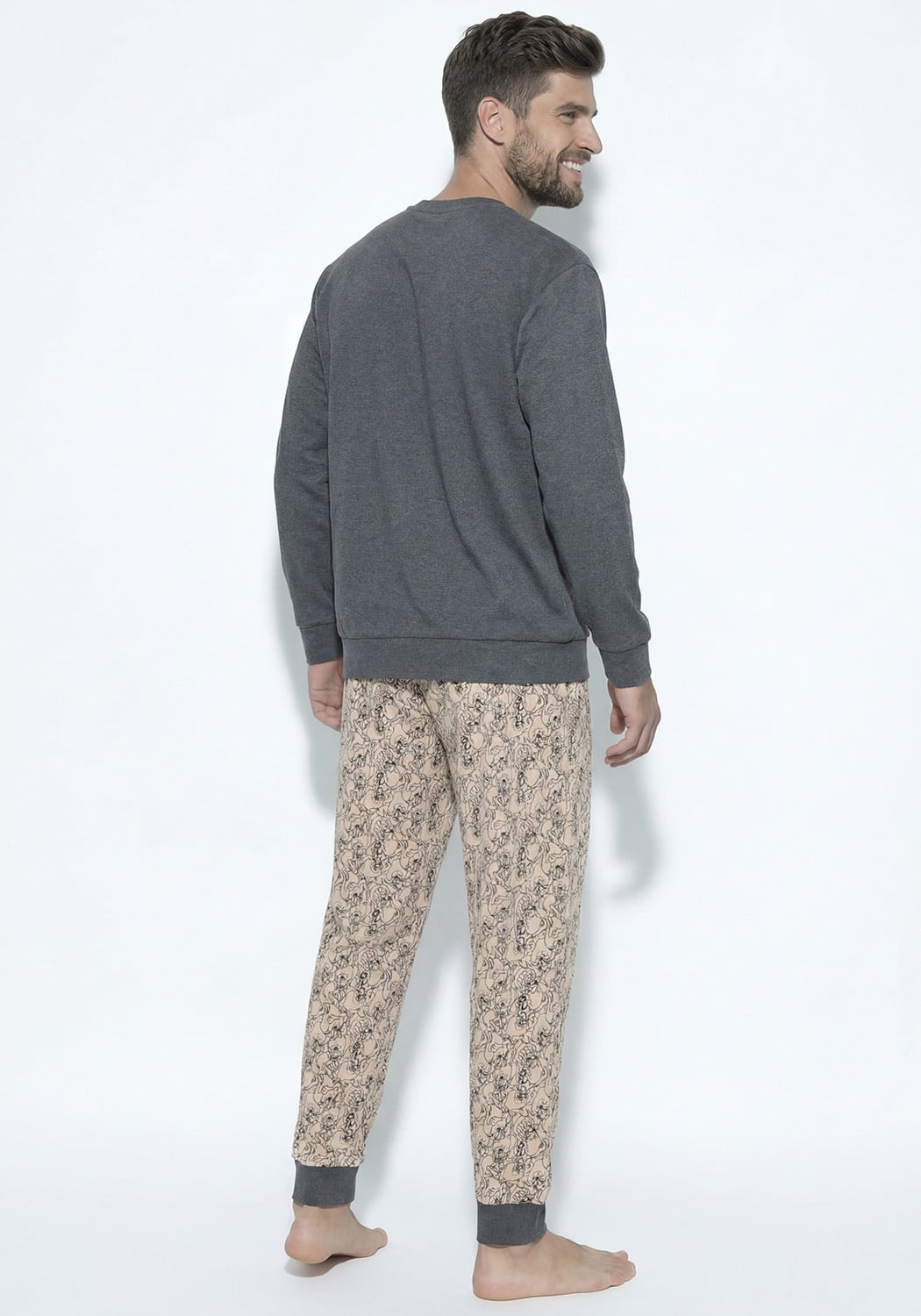 PIJAMA HOMBRE PANTALON ALGODON - 3