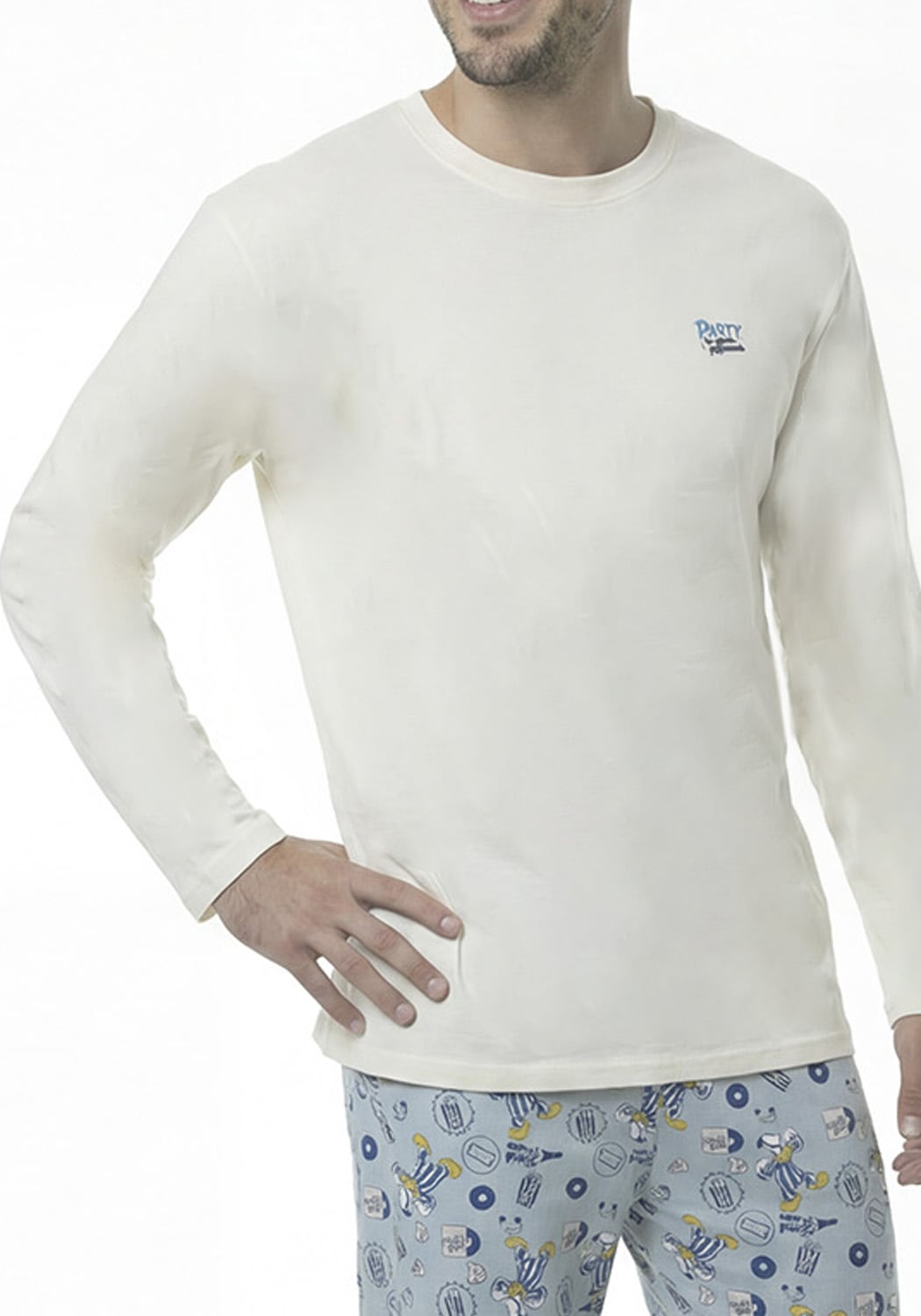 PIJAMA HOMBRE PANTALON ALGODON - 3