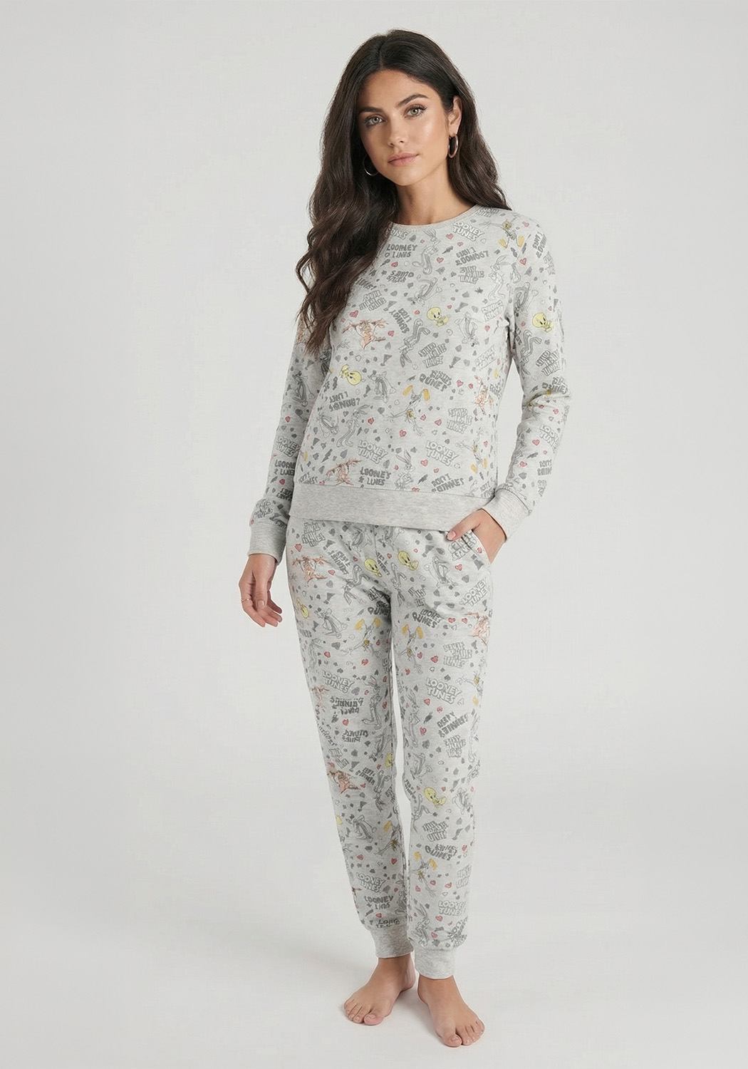 PIJAMA MUJER PANTALON POLAR - 1