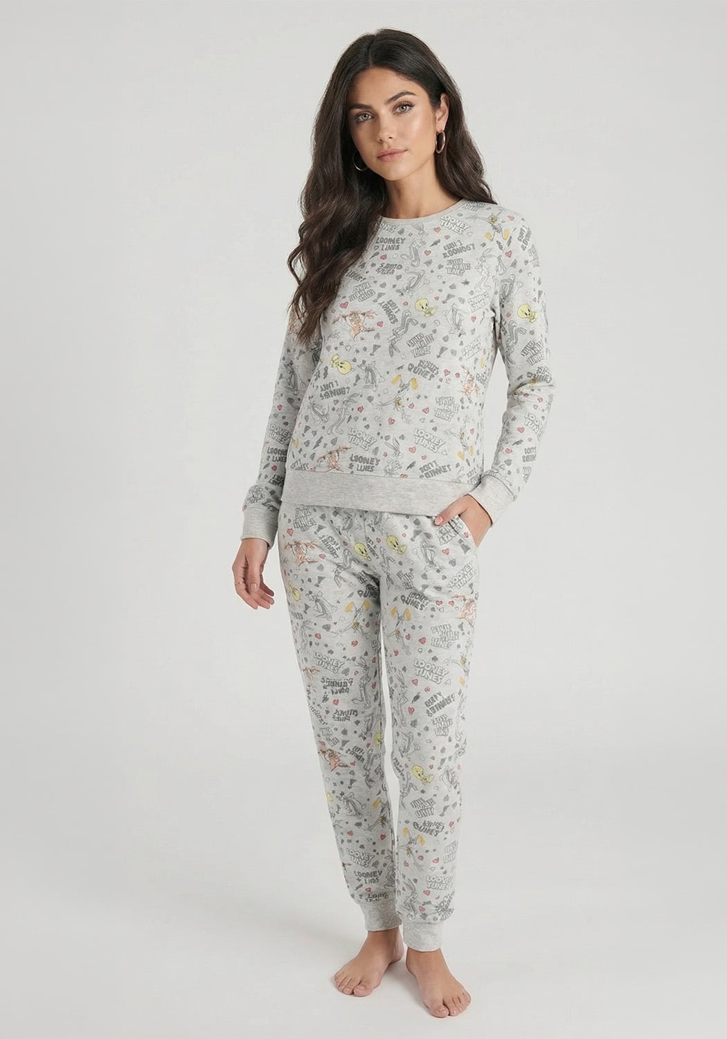 PIJAMA MUJER PANTALON POLAR - 1