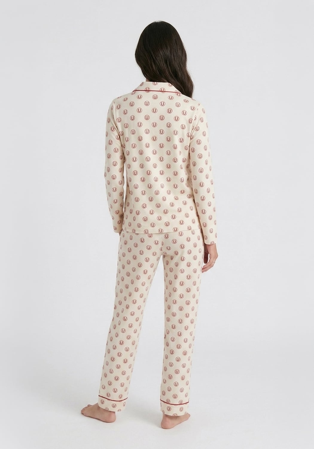 PIJAMA MUJER UNIVERSITARIO ALGODON - 2