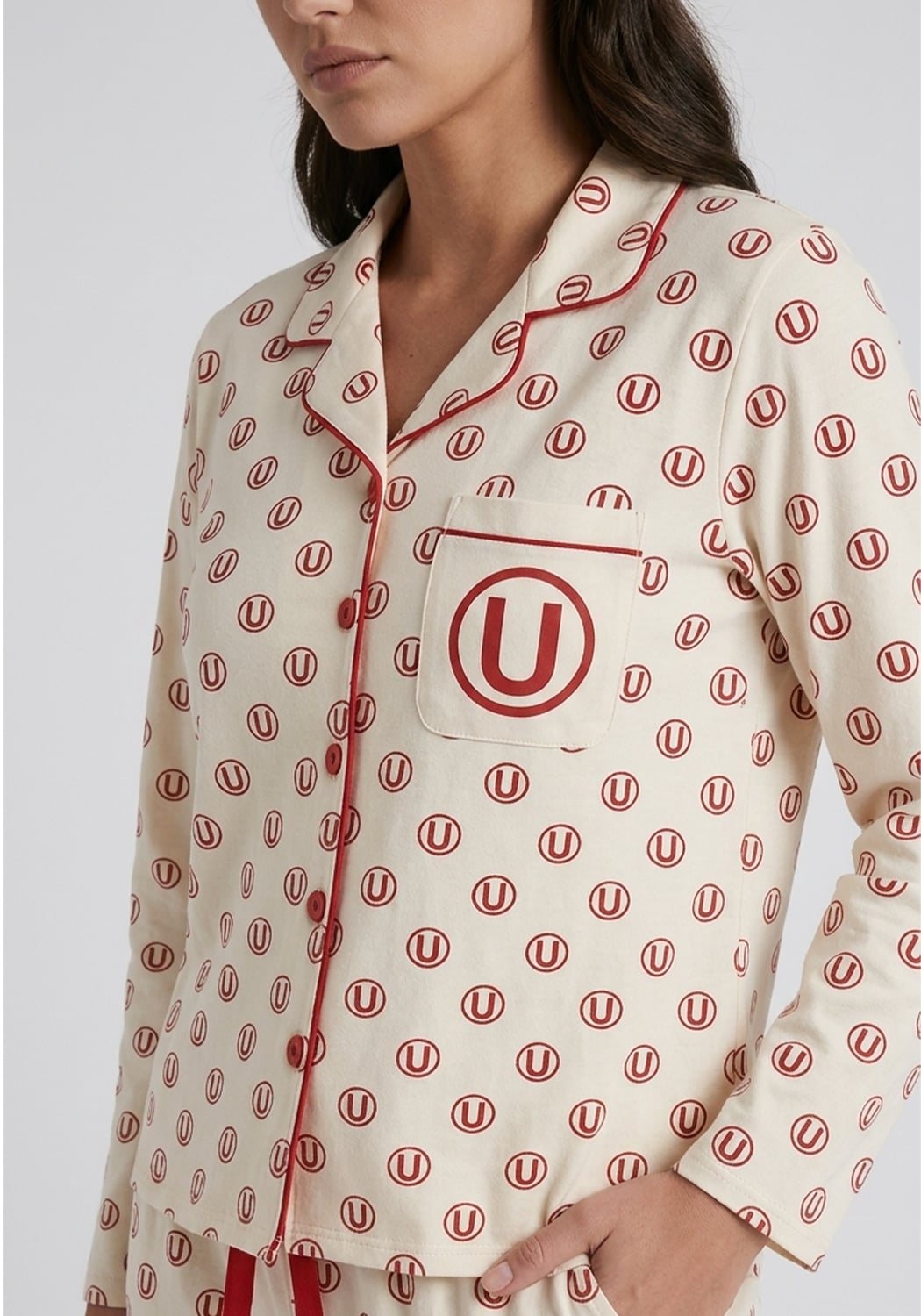 PIJAMA MUJER UNIVERSITARIO ALGODON - 3
