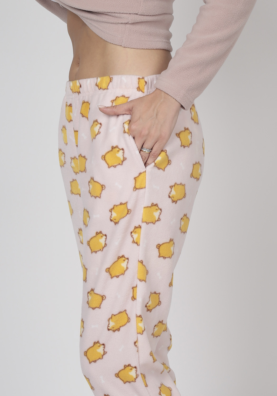 PIJAMA MUJER PANTALON POLAR - 4
