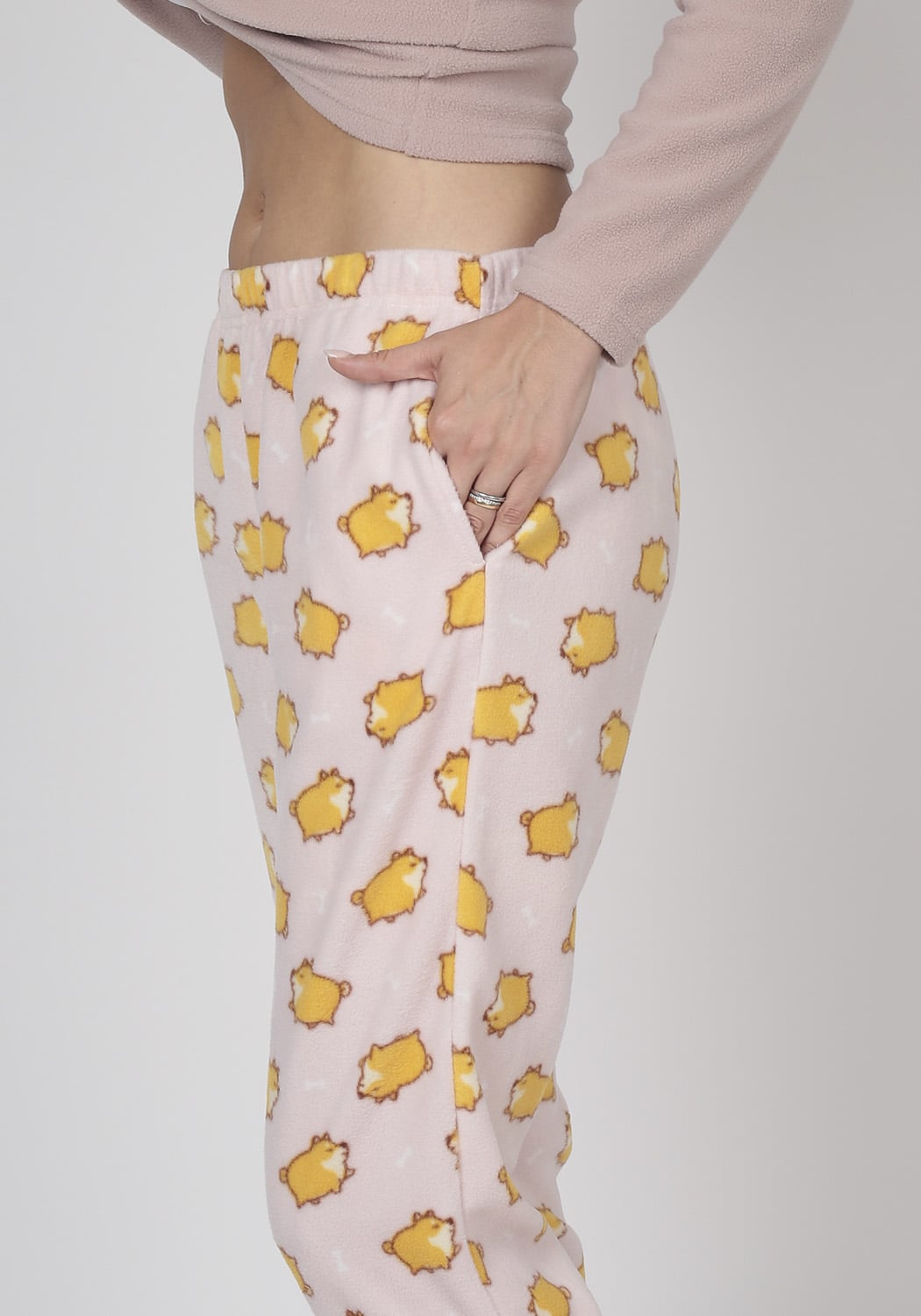 PIJAMA MUJER PANTALON POLAR - 4