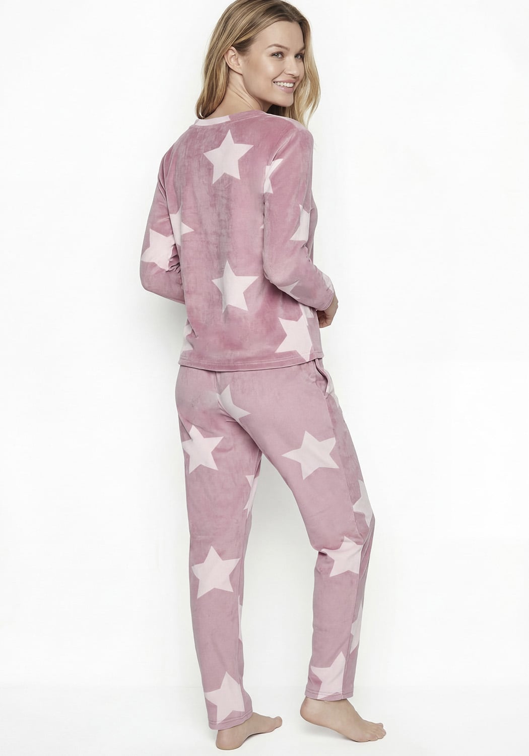 PIJAMA MUJER PANTALON PLUSH - 2