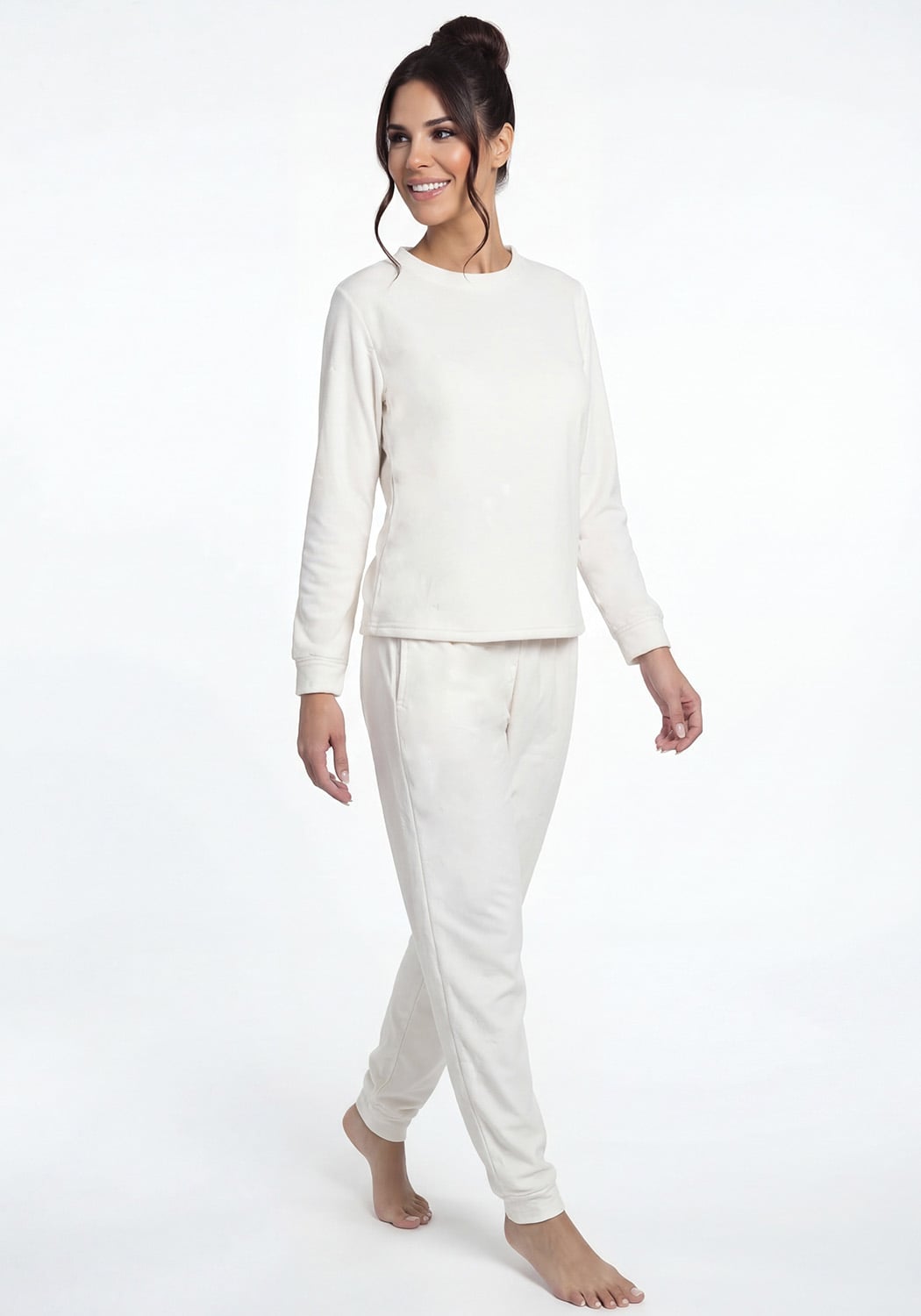 PIJAMA MUJER PANTALON PLUSH - 1