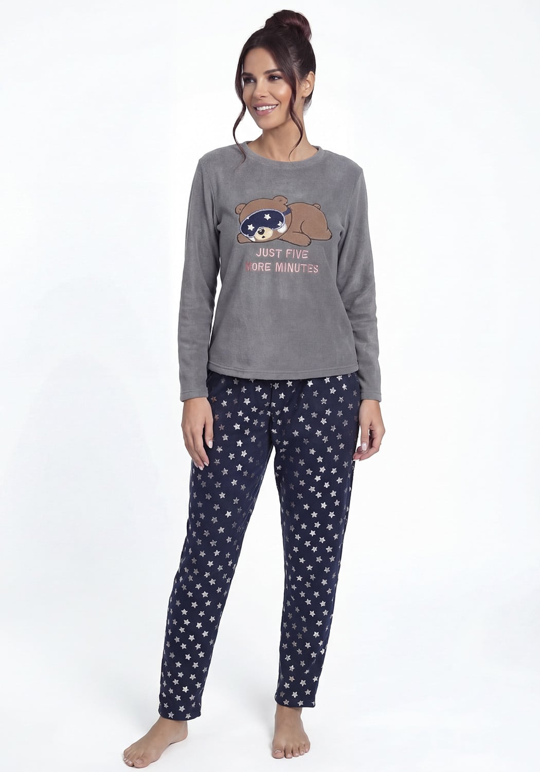 PIJAMA MUJER PANTALON POLAR - 1