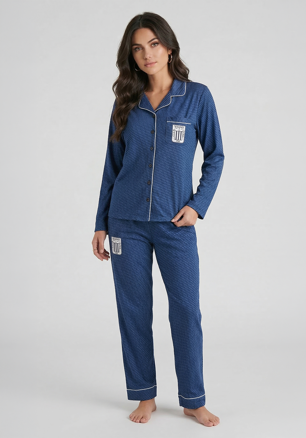 PIJAMA MUJER ALIANZA LIMA ALGODON - 1