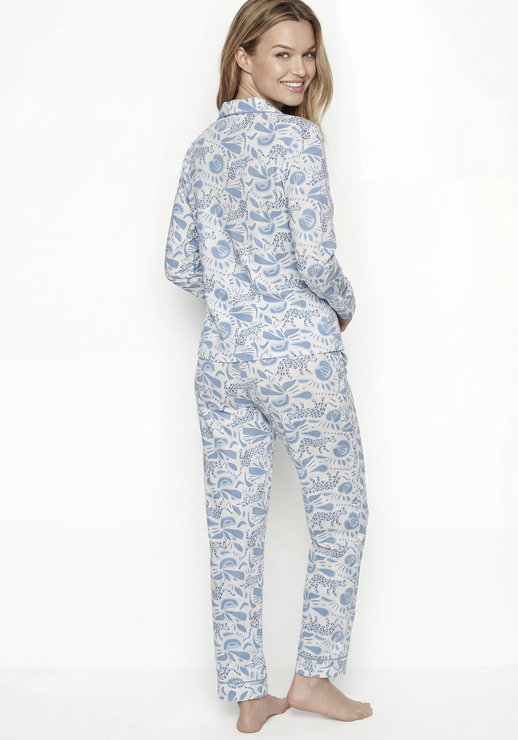 PIJAMA MUJER PANTALON ALGODON - 2