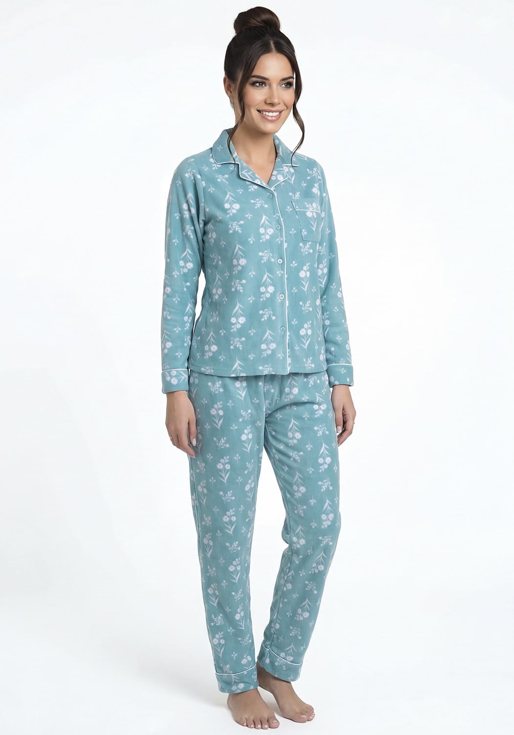 PIJAMA MUJER PANTALON POLAR - 1