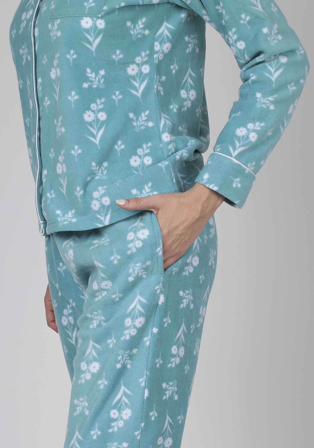 PIJAMA MUJER PANTALON POLAR - 4