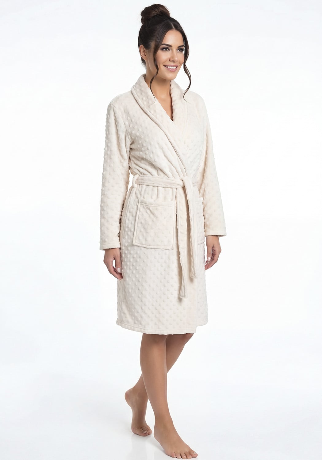 BATA MUJER MANGA LARGA CORAL FLEECE - 1