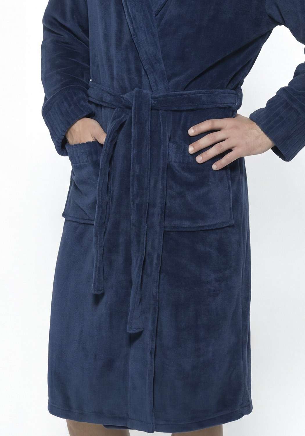 BATA DE DORMIR MANGA LARGA CORAL FLEECE - 4