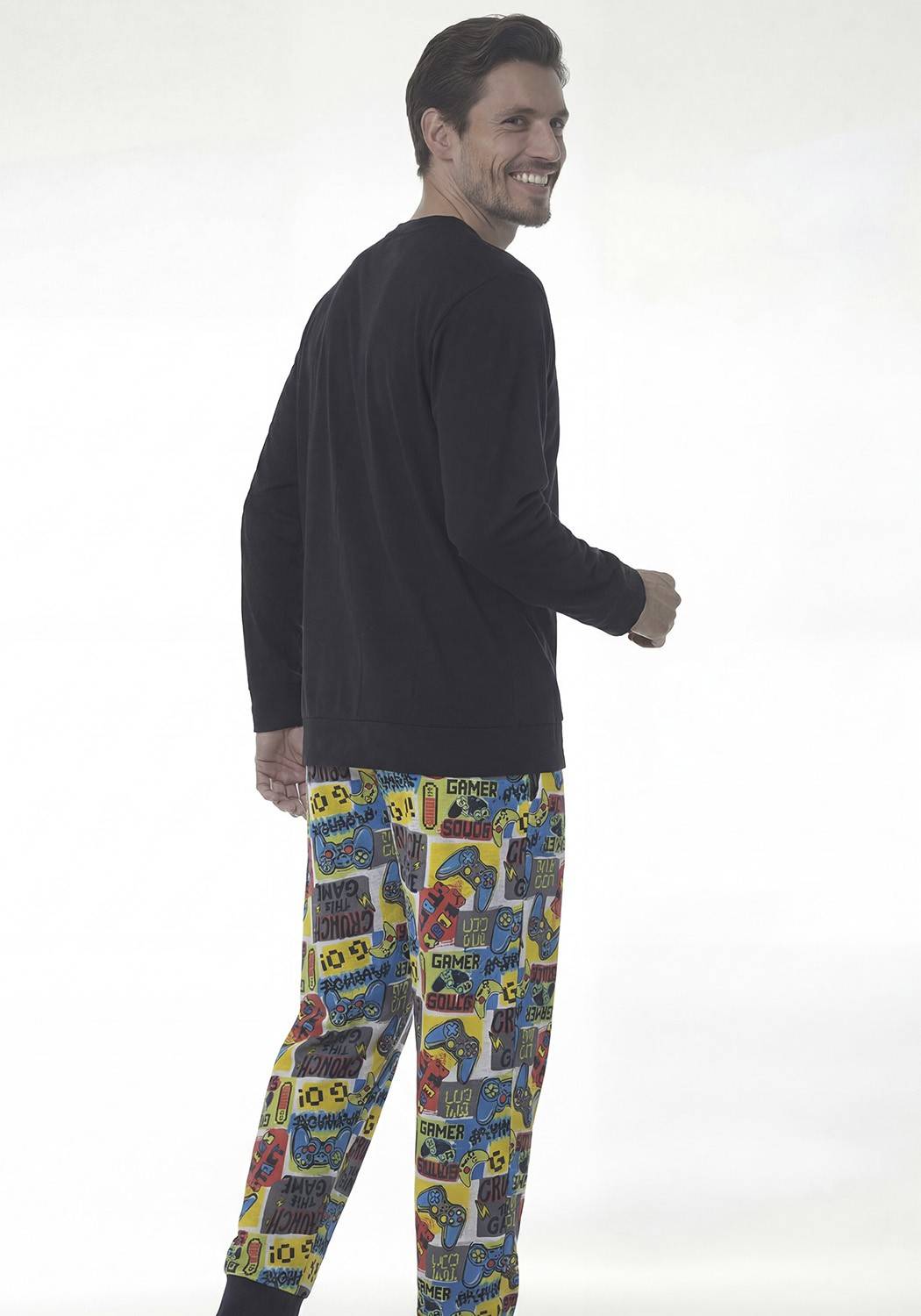 PIJAMA HOMBRE PANTALON ALGODON - 2