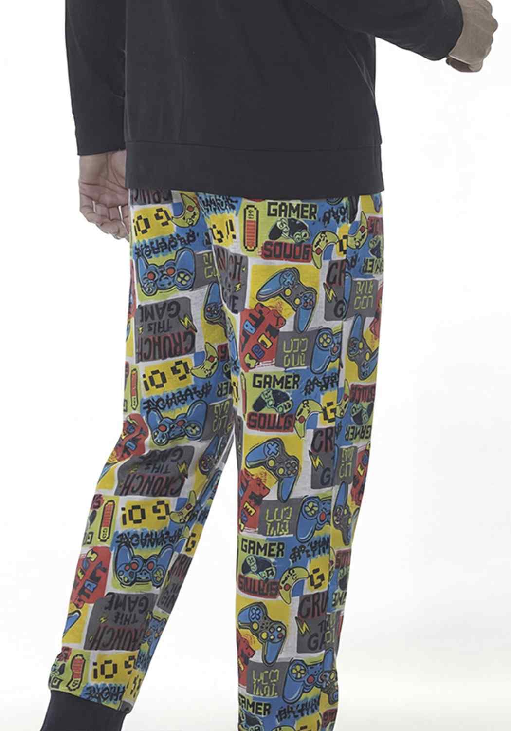 PIJAMA HOMBRE PANTALON ALGODON - 4