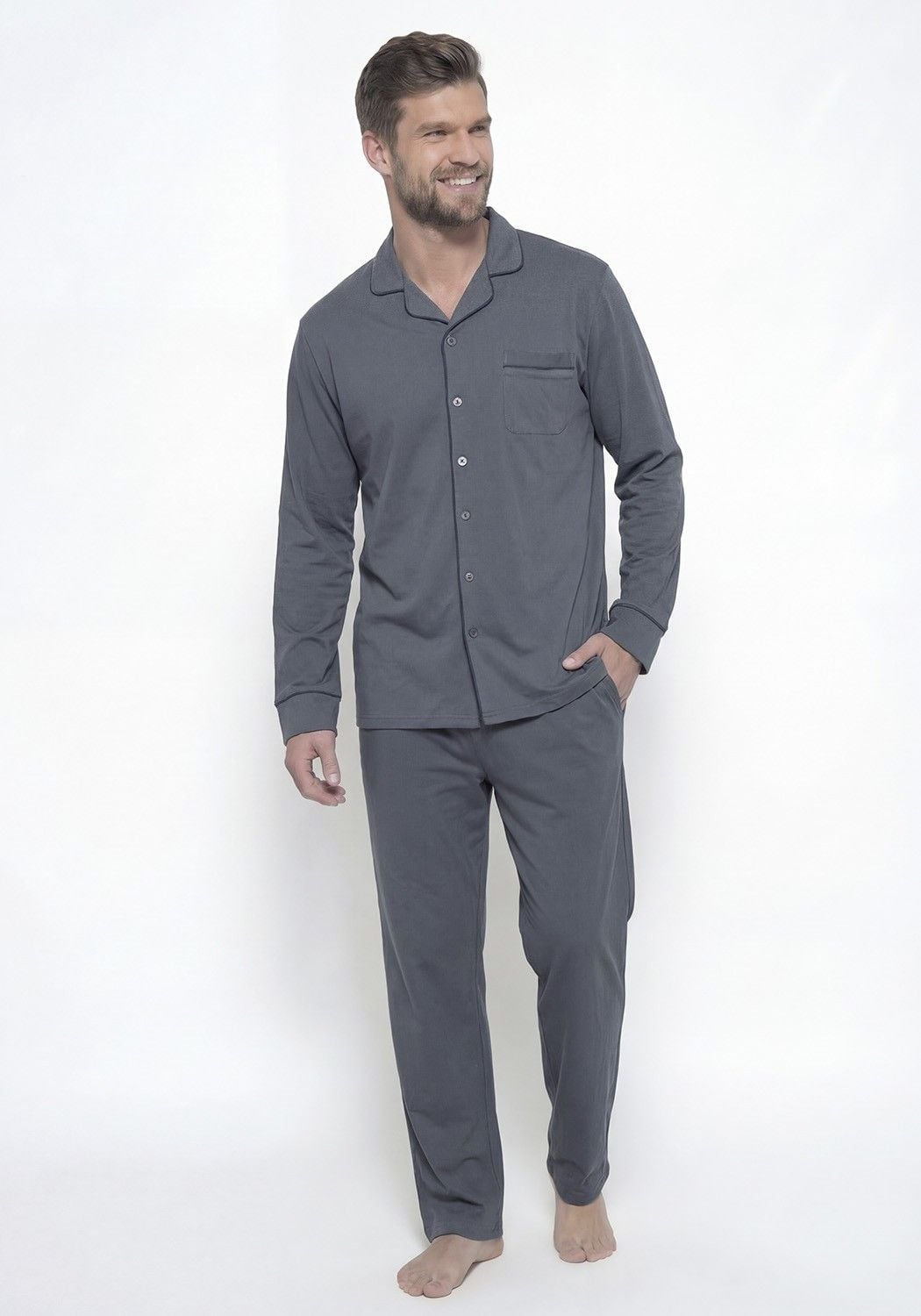 PIJAMA HOMBRE PANTALON ALGODON - 1