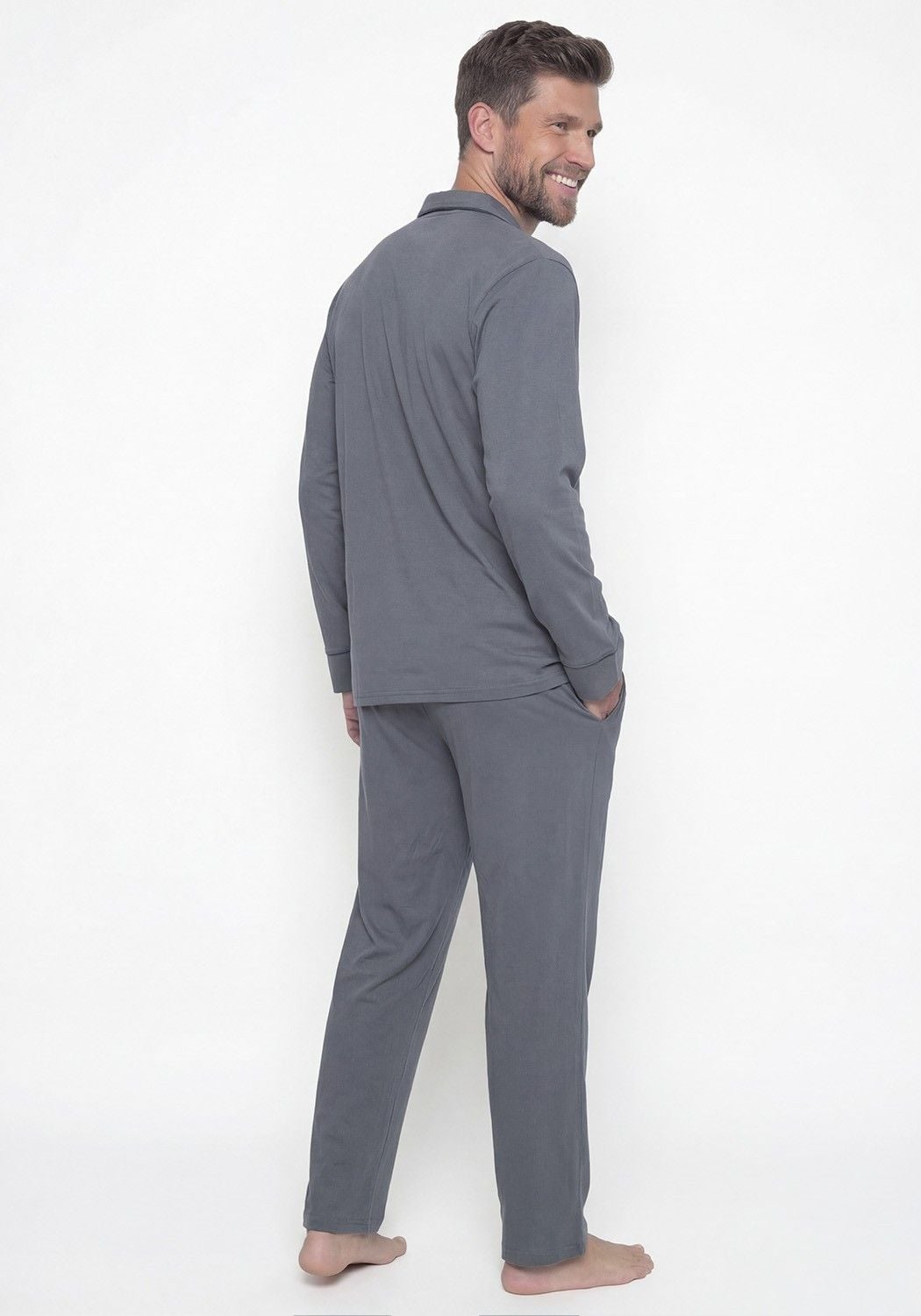 PIJAMA HOMBRE PANTALON ALGODON - 2