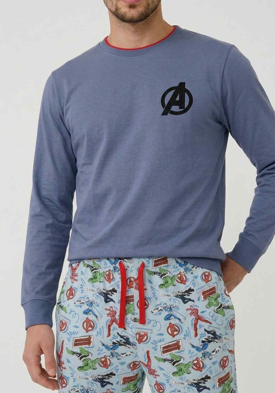 PIJAMA HOMBRE PANTALON ALGODON - 2
