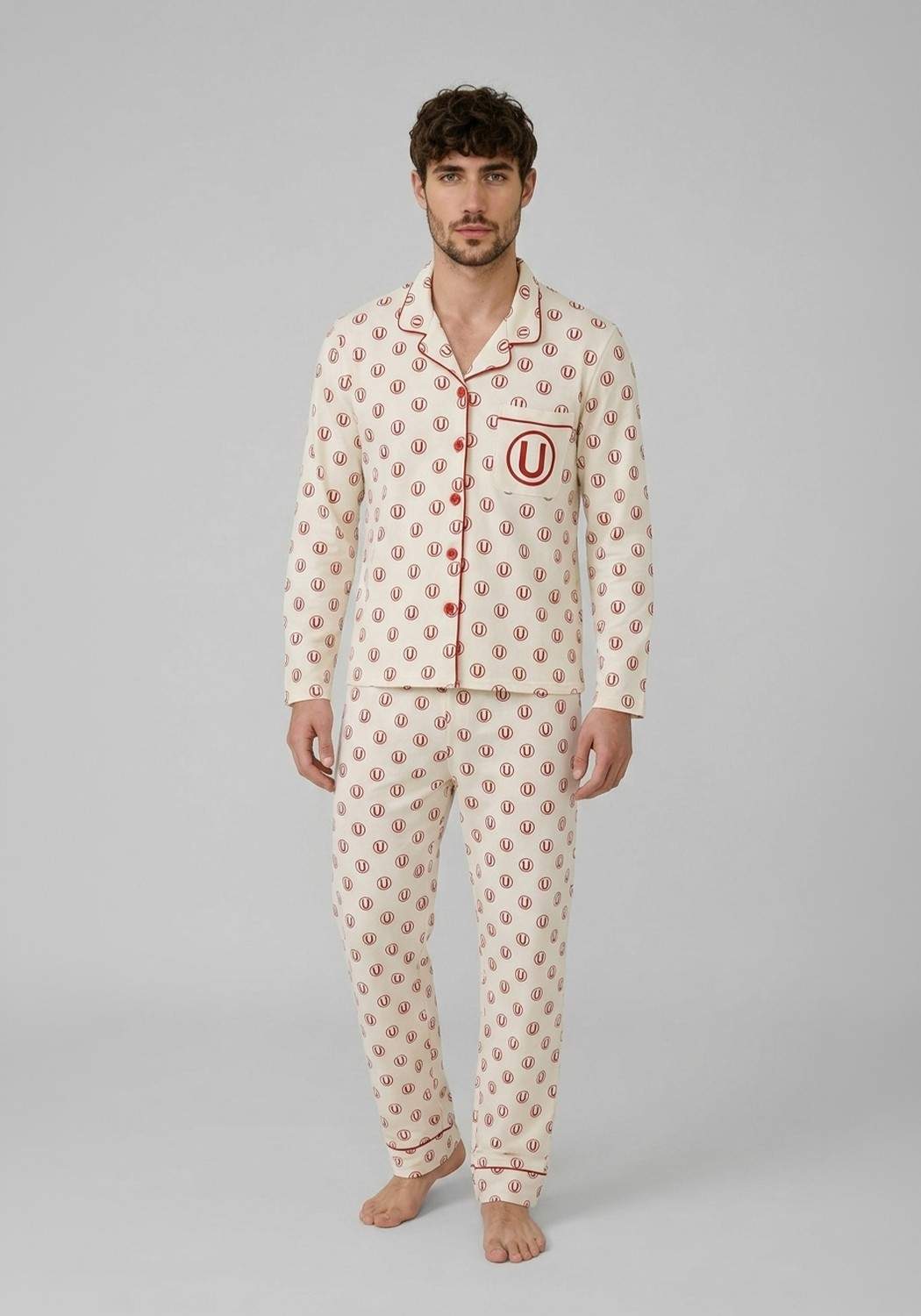 PIJAMA HOMBRE UNIVERSITARIO PANTALON - 1