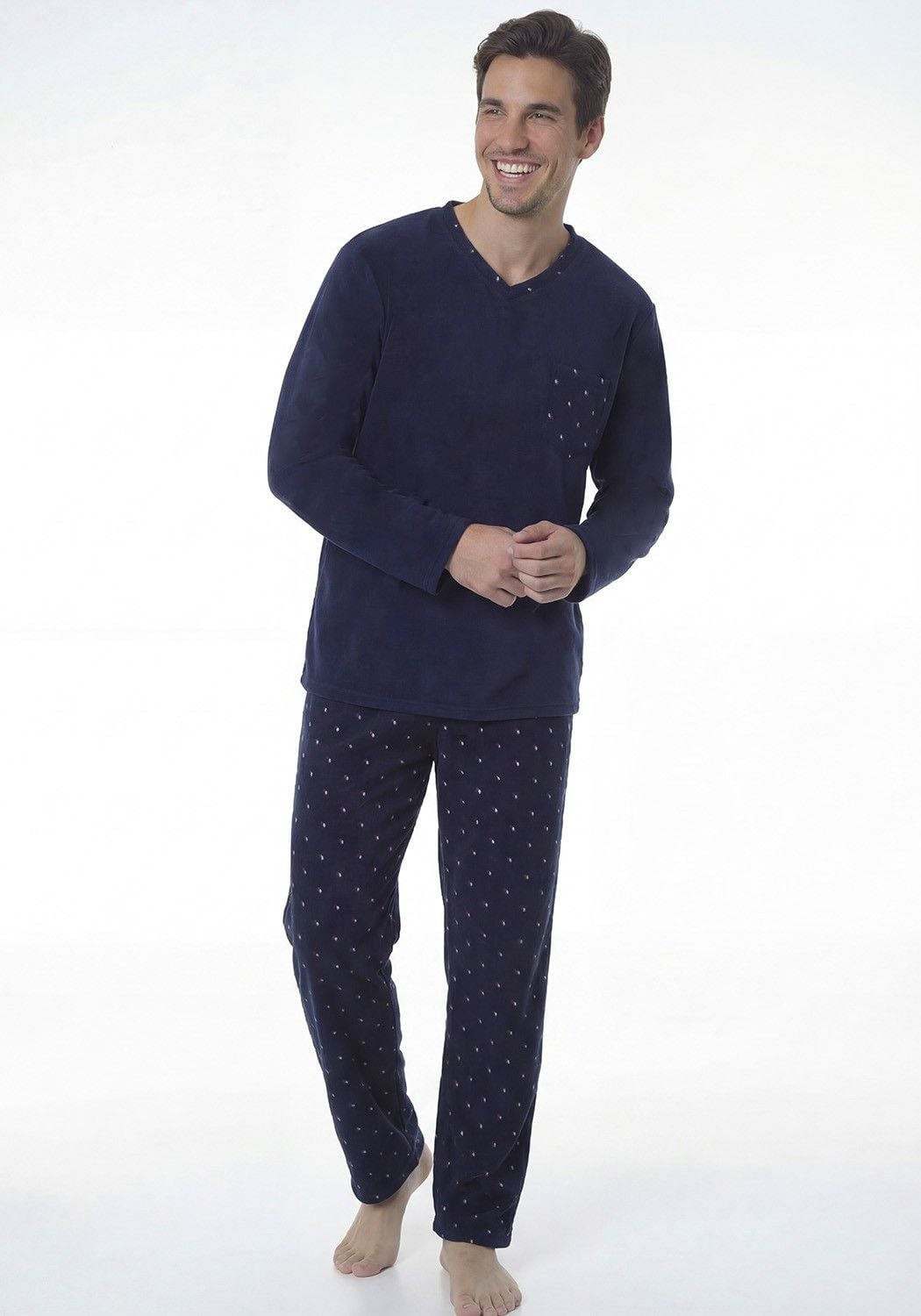 PIJAMA HOMBRE PANTALON POLAR - 1