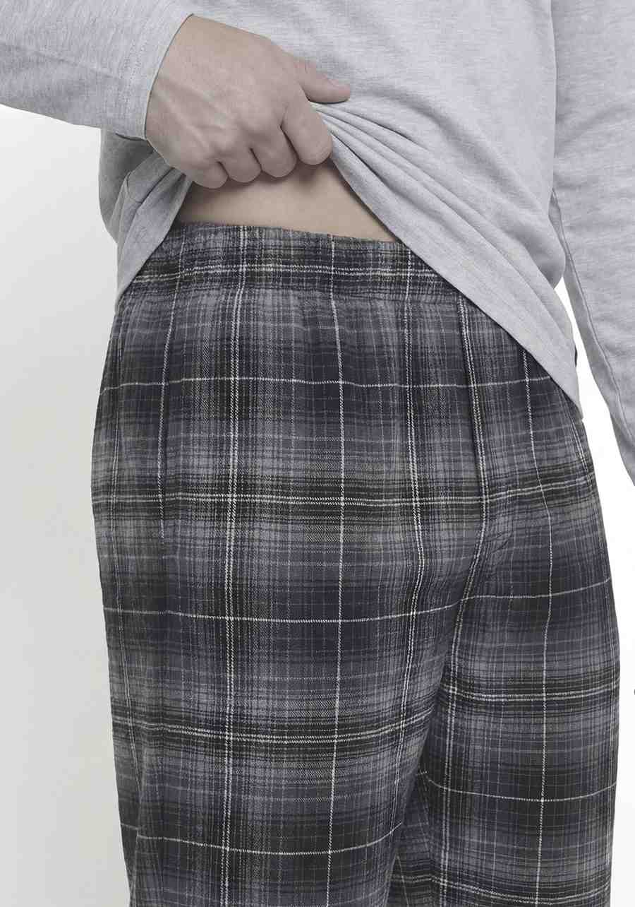 PIJAMA HOMBRE PANTALON ALGODON - 5