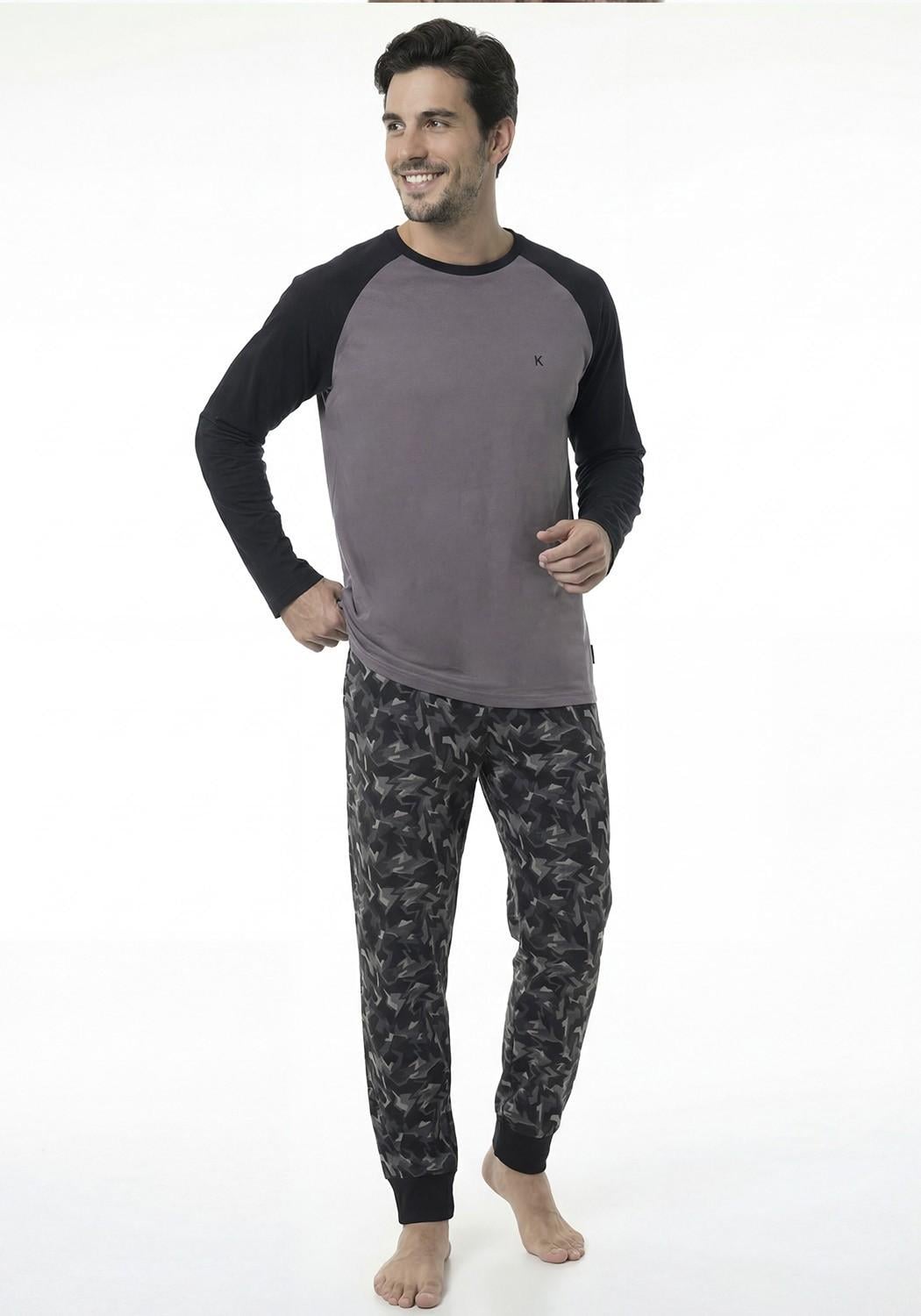 PIJAMA HOMBRE PANTALON ALGODON - 1