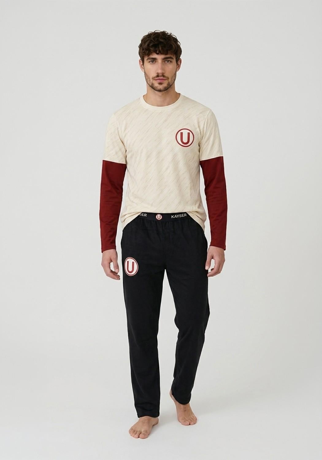 PIJAMA HOMBRE UNIVERSITARIO PANTALON - 1