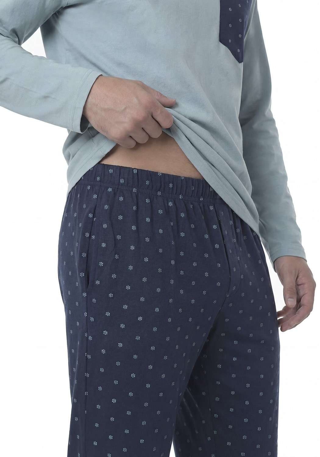 PIJAMA HOMBRE PANTALON ALGODON - 5