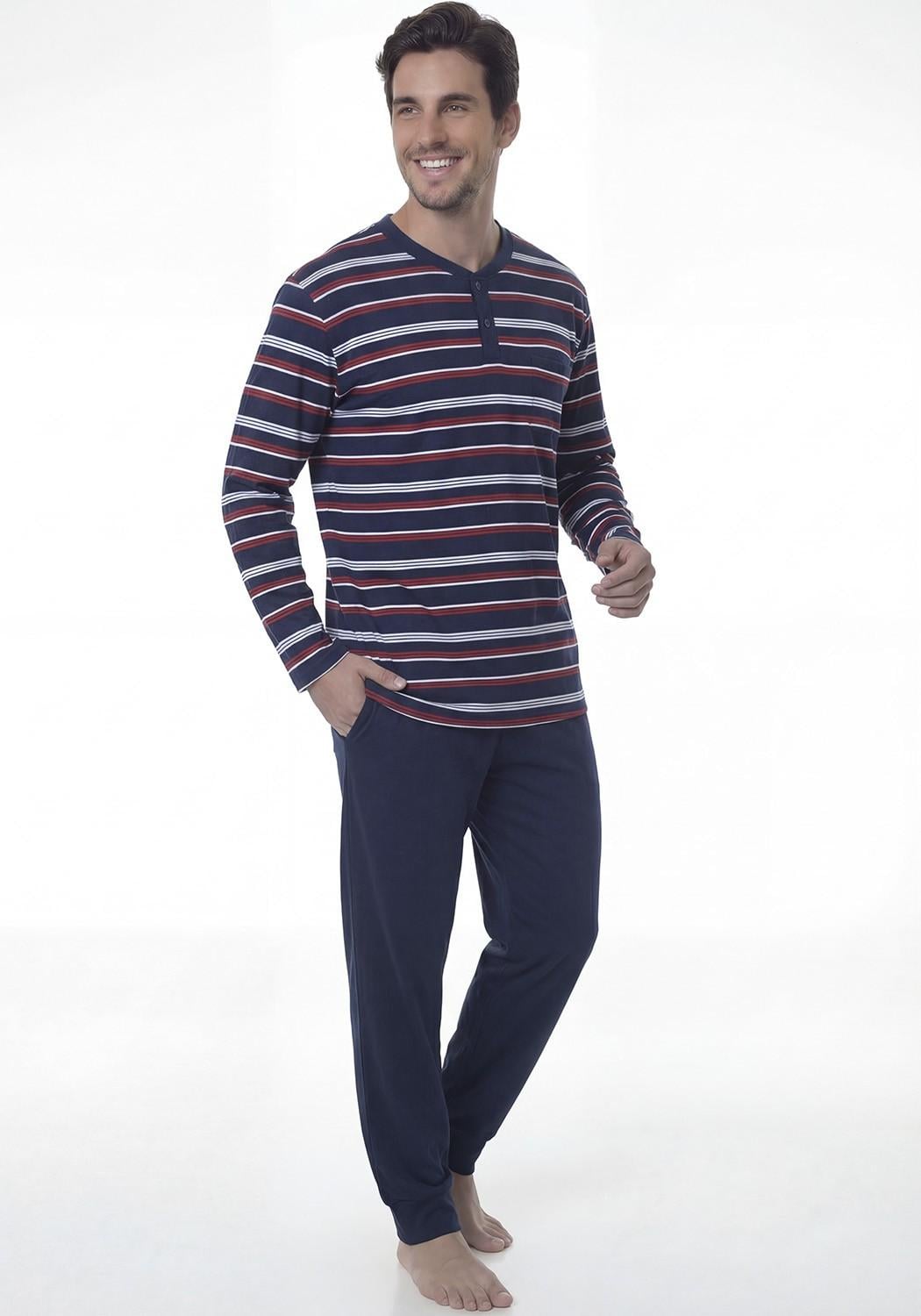 PIJAMA HOMBRE PANTALON ALGODON - 1
