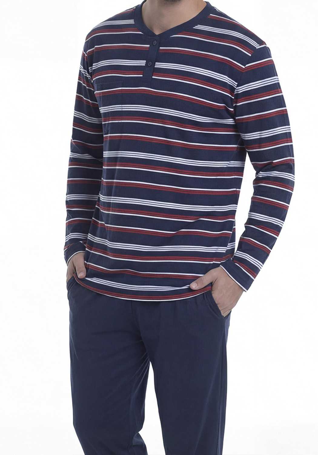 PIJAMA HOMBRE PANTALON ALGODON - 3