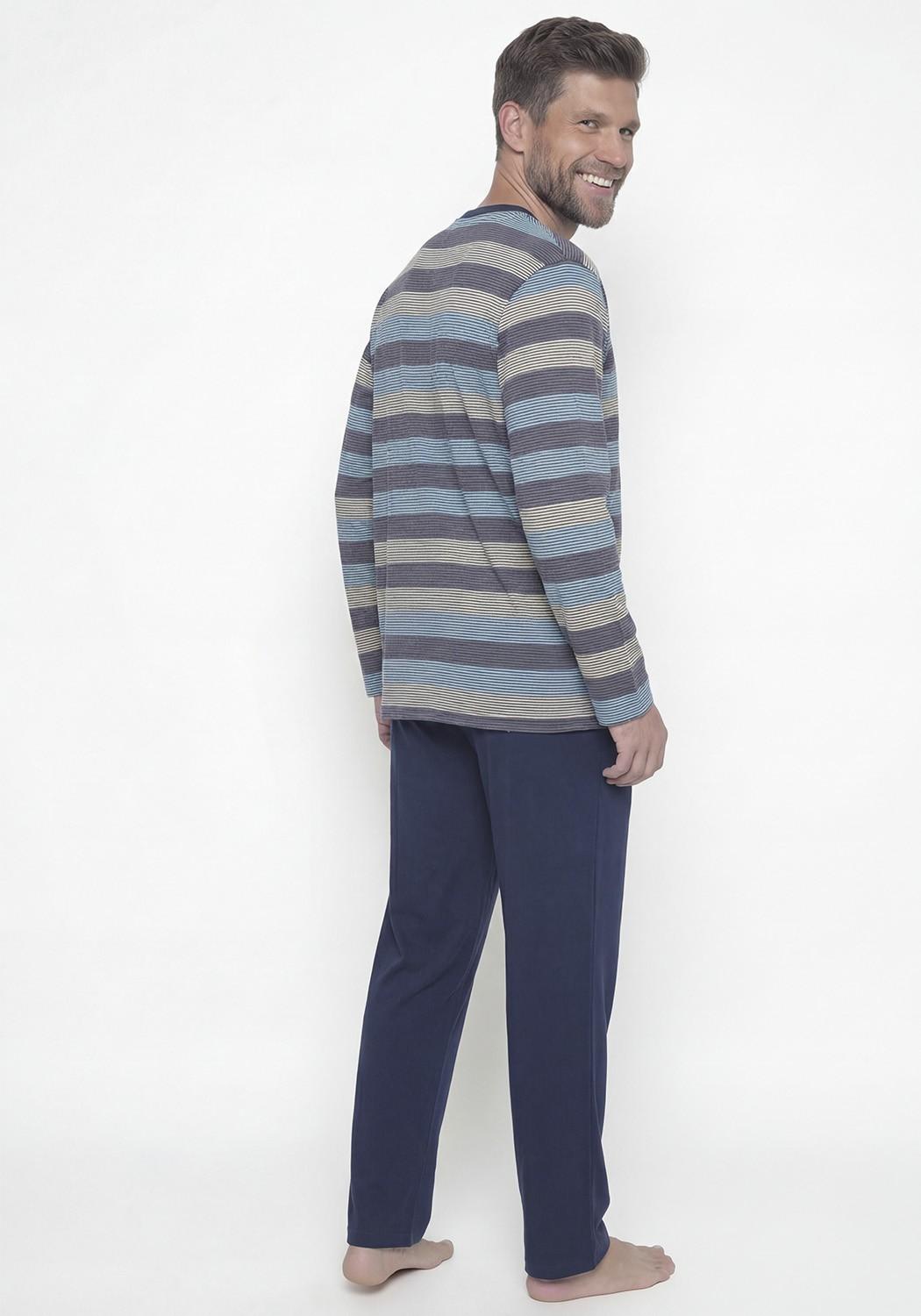 PIJAMA HOMBRE PANTALON ALGODON - 2