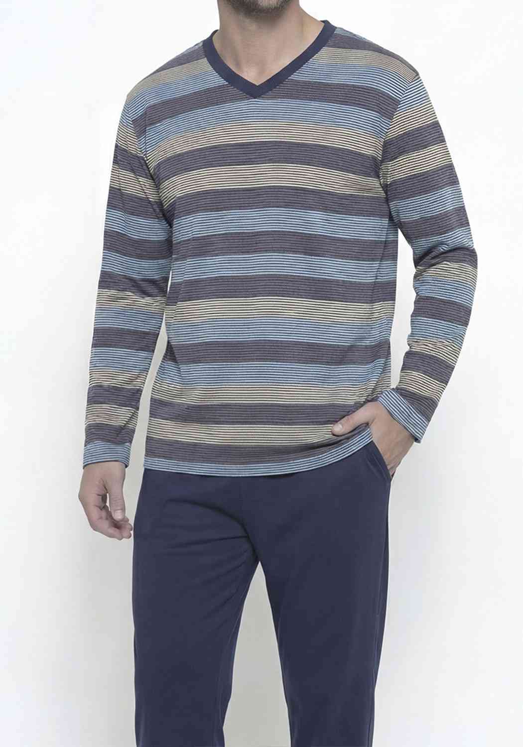 PIJAMA HOMBRE PANTALON ALGODON - 3
