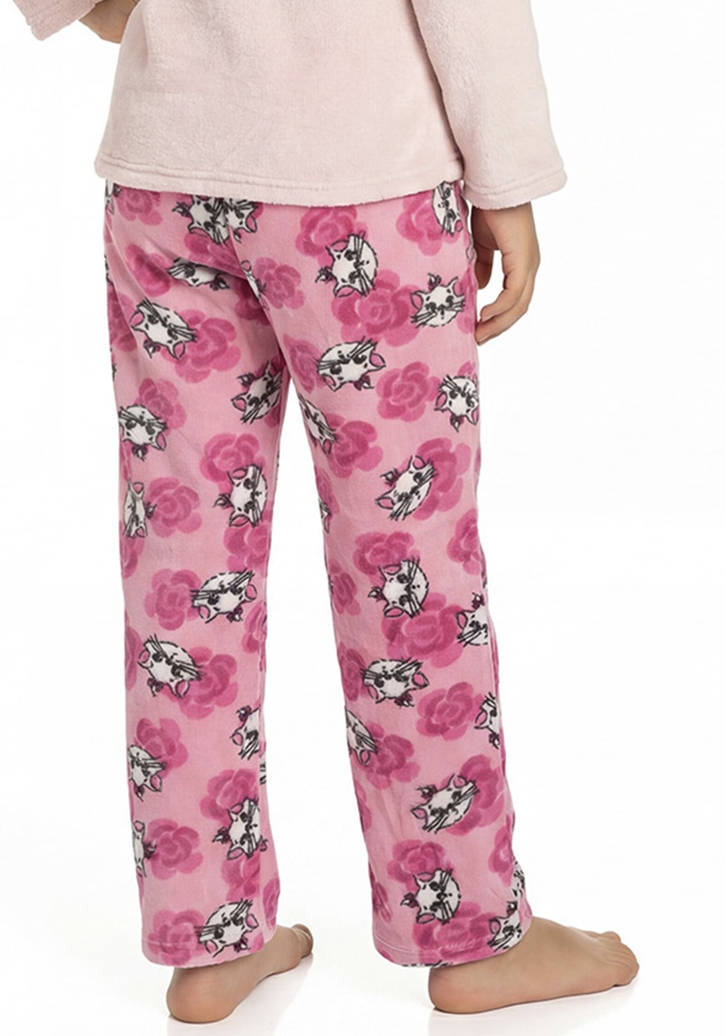PIJAMA NIÑA PANTALON POLAR - 4