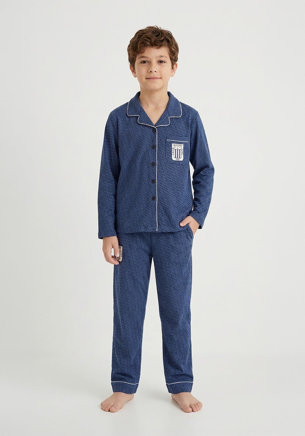 PIJAMA NIÑO PANTALON ALGODON - 1
