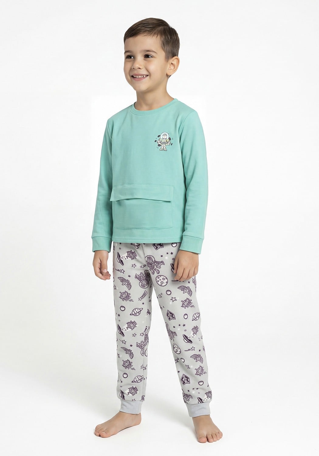 PIJAMA NIÑO PANTALON POLAR - 1