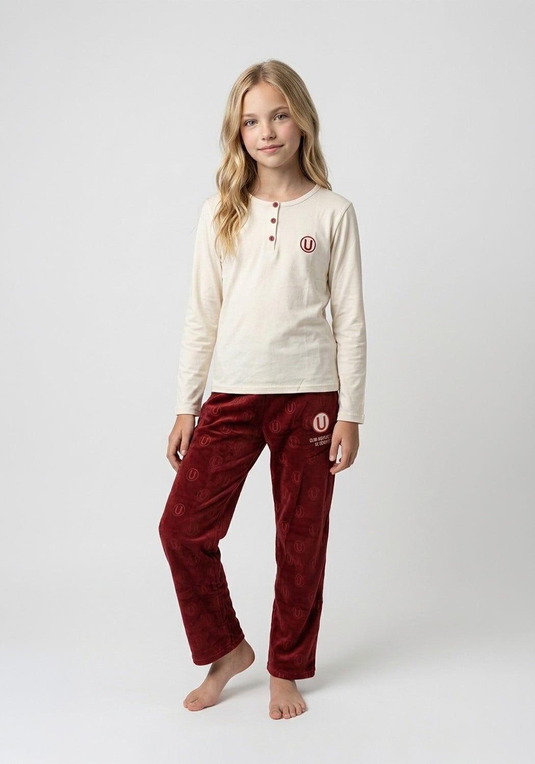 PIJAMA NIÑA PANTALON ALGODON - 1