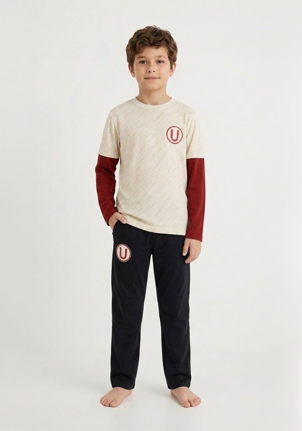 PIJAMA NIÑO PANTALON ALGODON - 1