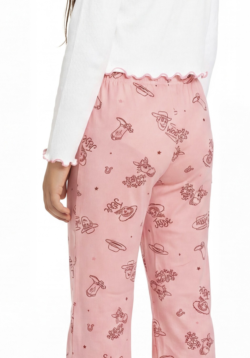 PIJAMA NIÑA PANTALON TELA PIEL DE DURAZNO - 4