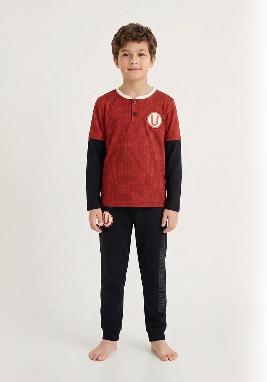 PIJAMA NIÑO PANTALON ALGODON - 1