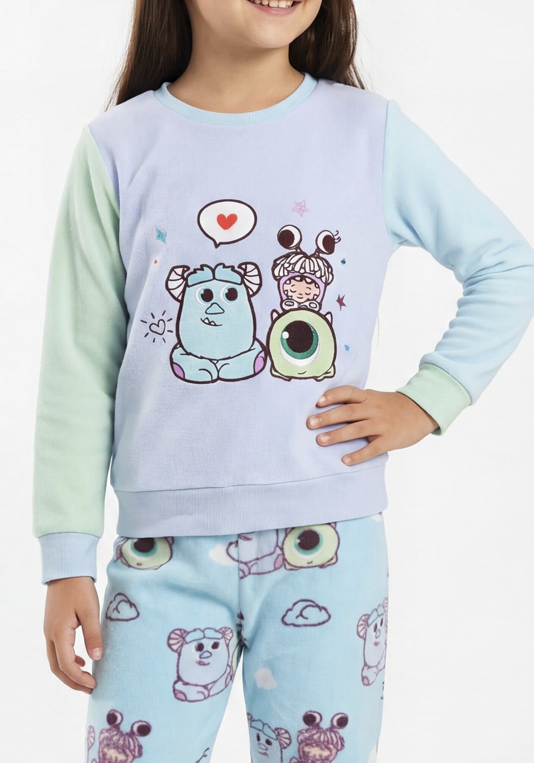 PIJAMA NIÑA PANTALON POLAR - 3