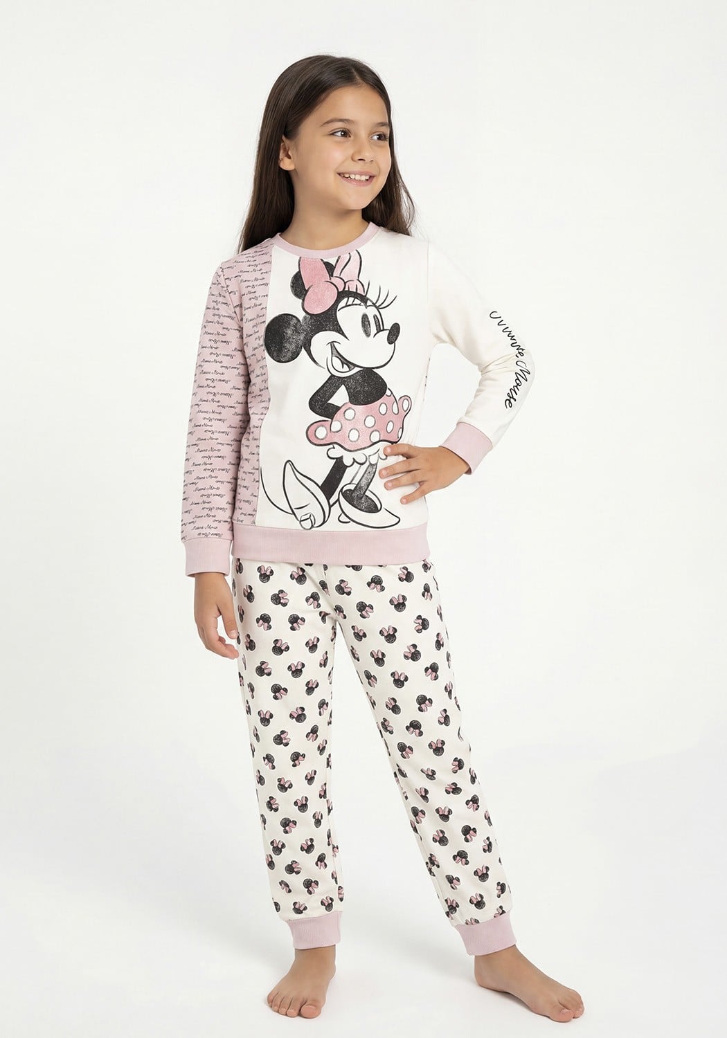 PIJAMA NIÑA PANTALON FRENCH TERRY - 1