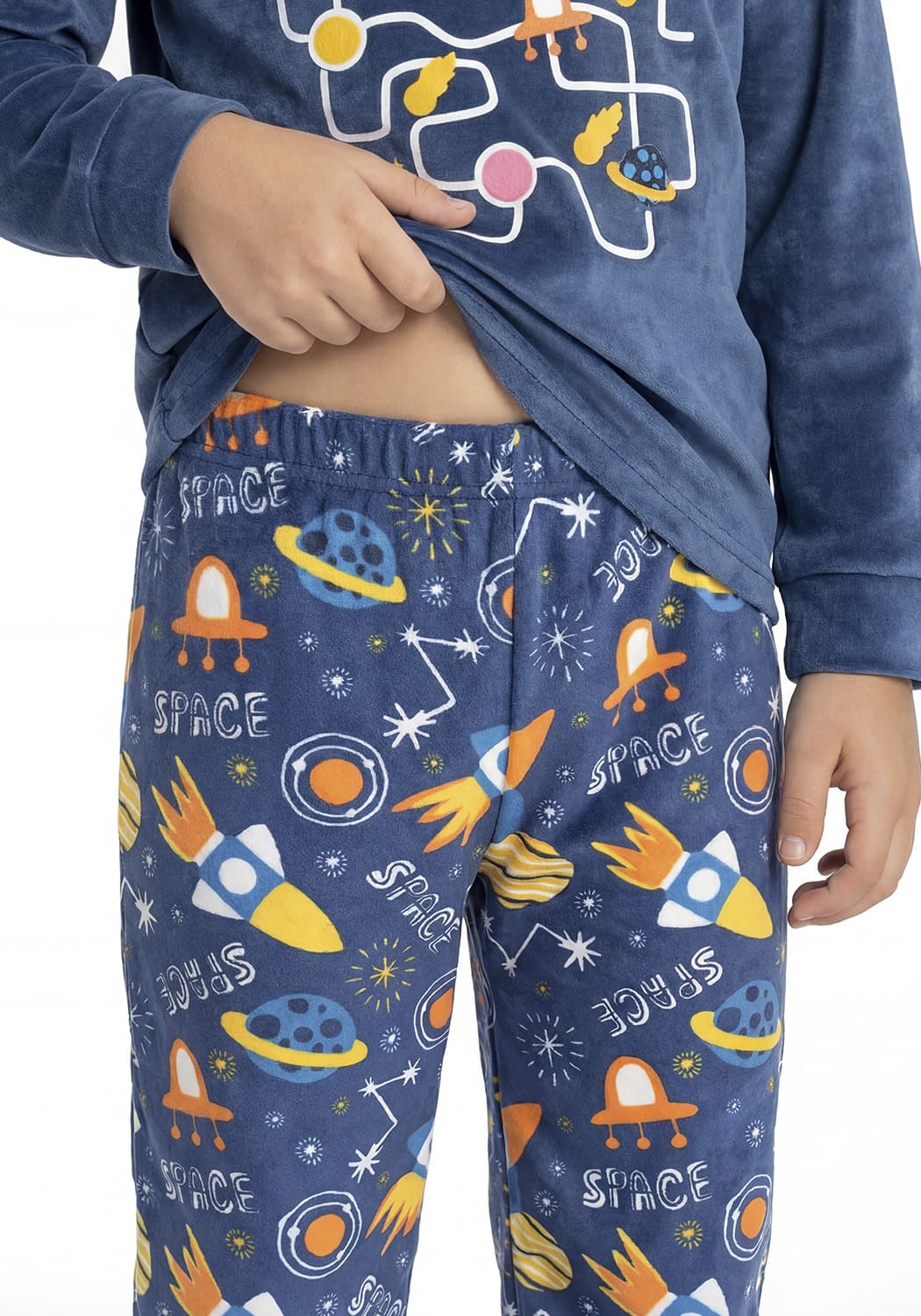 PIJAMA NIÑO PANTALON PLUSH - 5