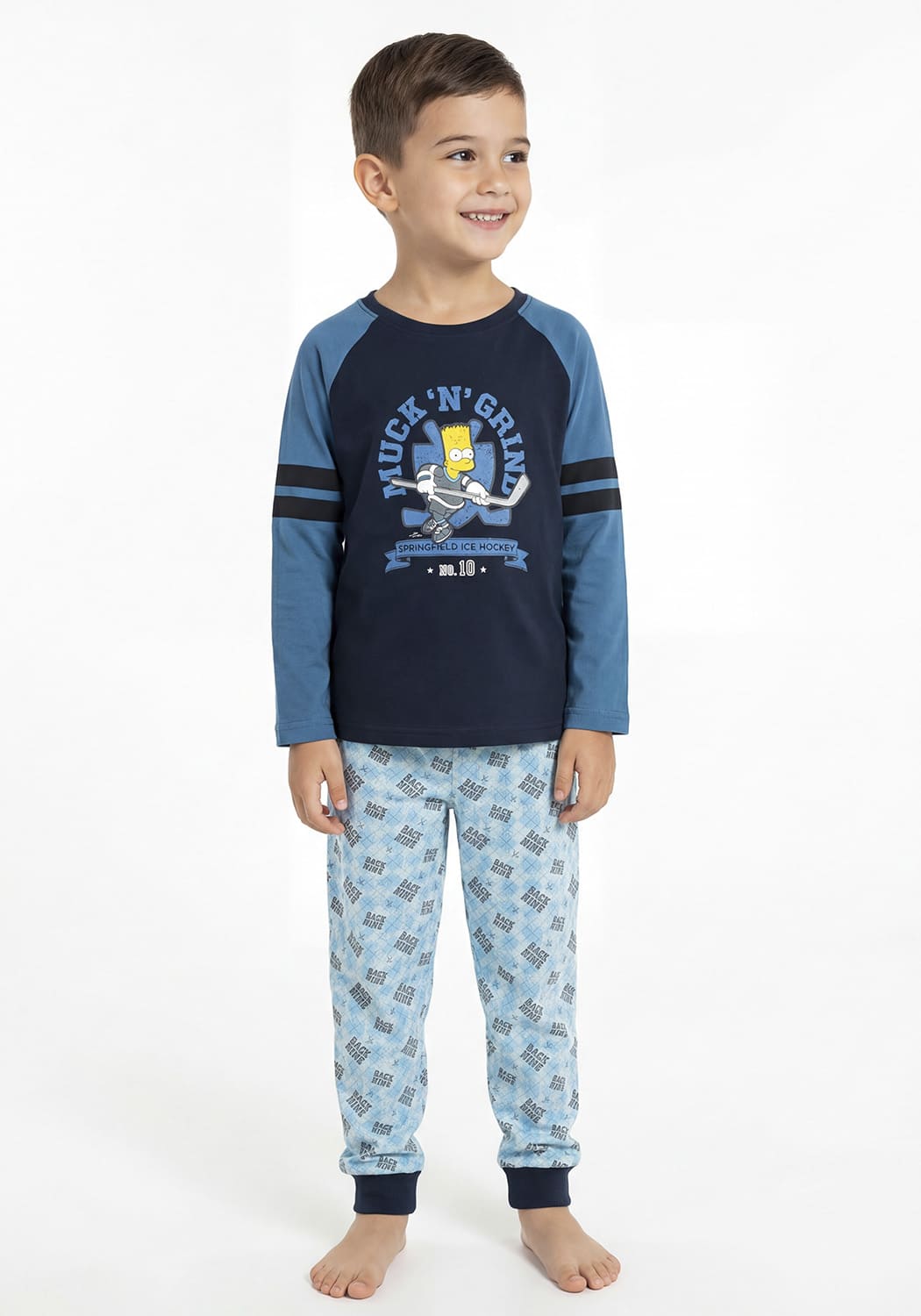 PIJAMA NIÑO PANTALON ALGODON - 1