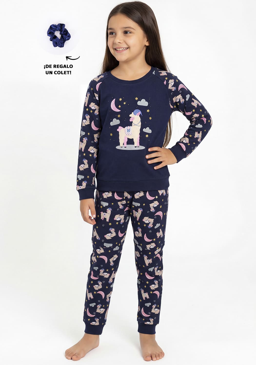 PIJAMA NIÑA PANTALON ALGODON - 1